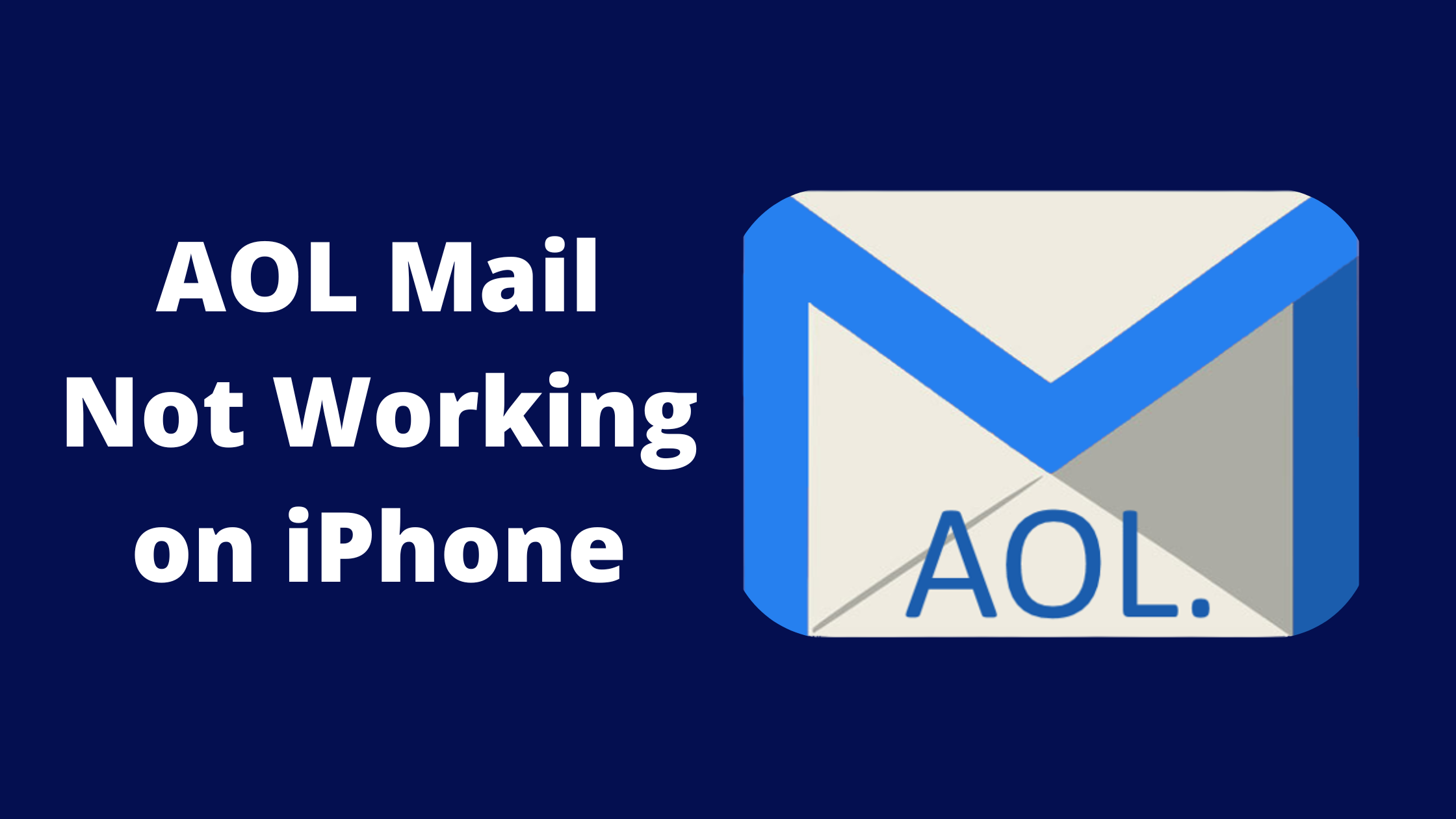 aol email not working on iPhone