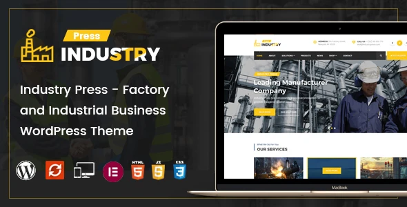 Industry Press – Factory and Industrial Business WordPress Theme